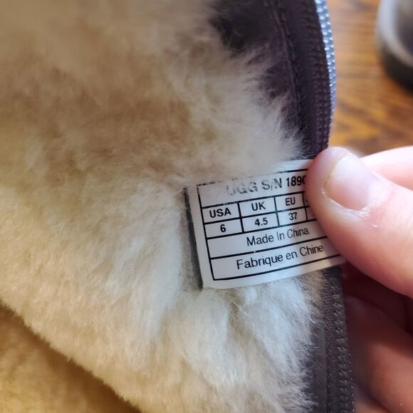 Ugg grey tall classic boots sz 6 - Picture 6 of 6